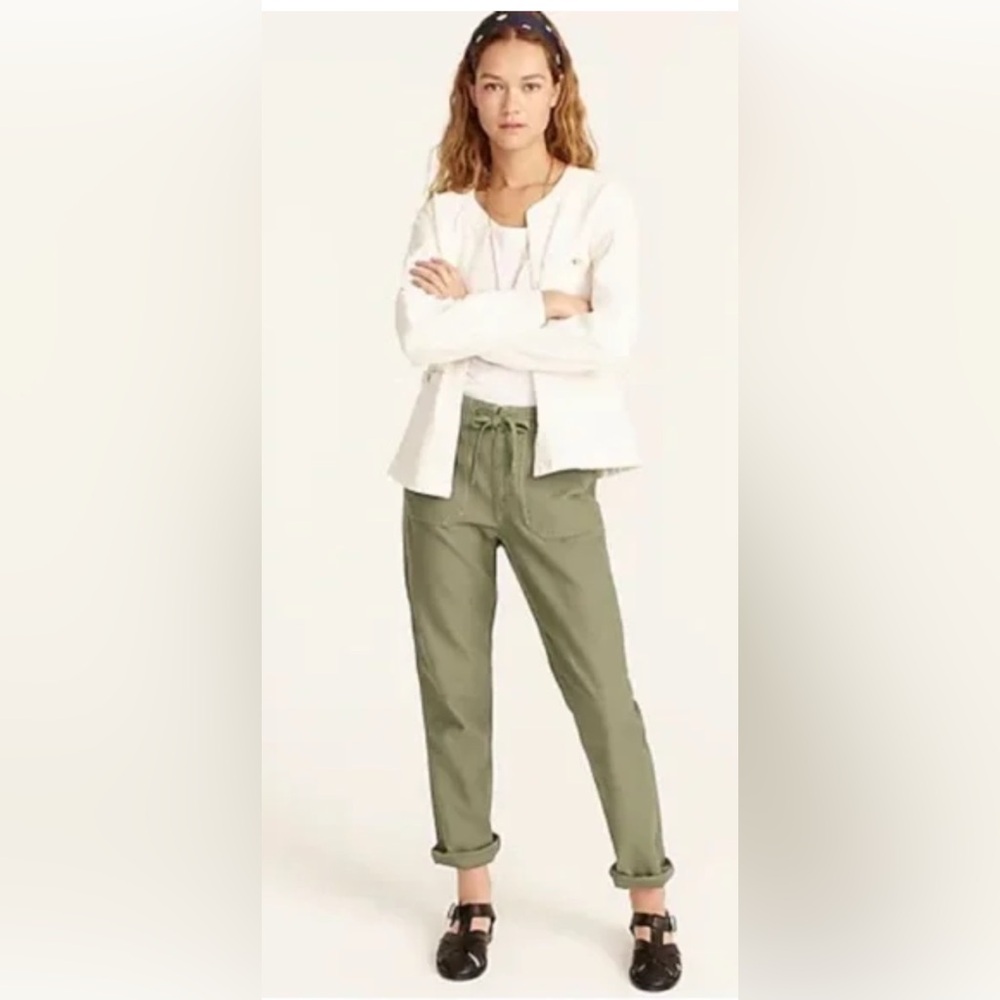 J. Crew Pull On Camp Pants NWT 3XL Pale Cypress  plus size